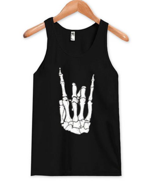 skeleton hand vest tank top