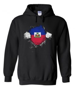 Haiti Flag Hoodie