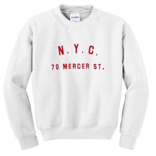 NYC 70 mercer st sweatshirt