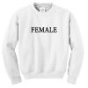 female font sweatshirt