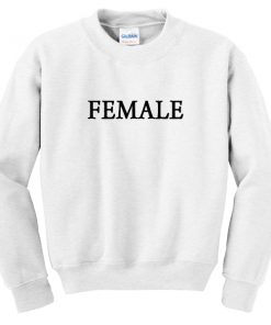 female font sweatshirt