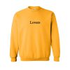 lovers yellow sweatshirt