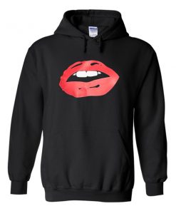 red lips hoodie