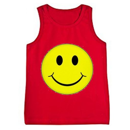 smile red tanktop