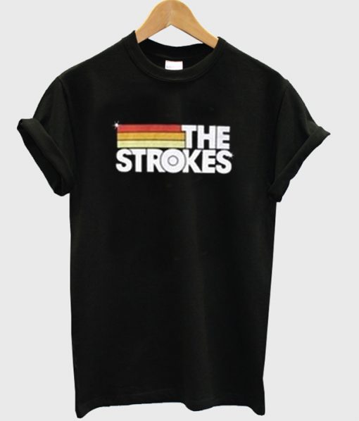 the strokes logo t-shirt