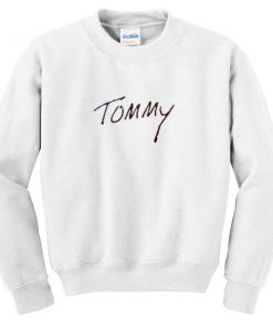 tommy font sweatshirt
