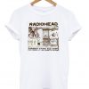 radiohead color in drawing t-shirt