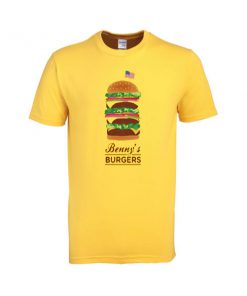 stranger things benny's burgers tshirt