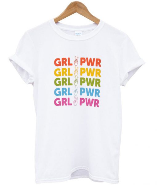 grl pwr rainbow tshirt