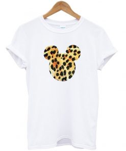 mickey mouse cheetah t-shirt