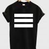 three horizontal strips t-shirt