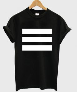 three horizontal strips t-shirt