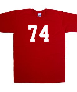 74 font tshirt