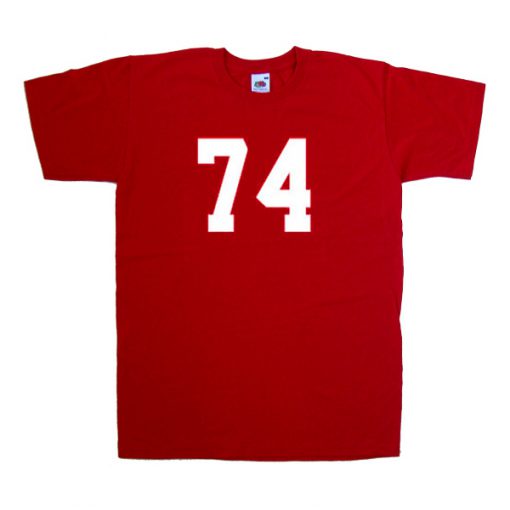 74 font tshirt