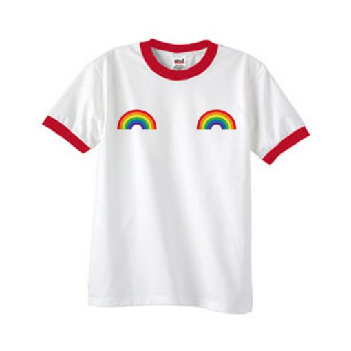 Rainbow ringer tshirt