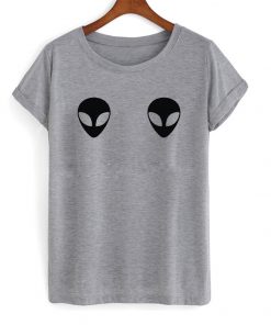 alien boobs t-shirt