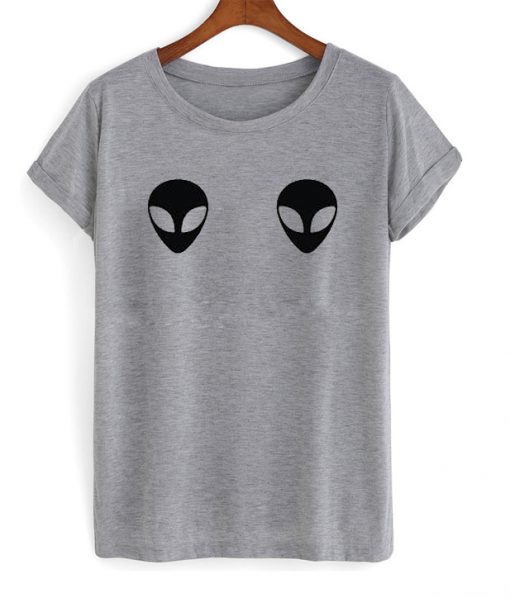 alien boobs t-shirt