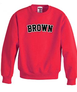 brown red sweatshirt