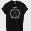 gothic moon phase witchcraft cat t-shirt