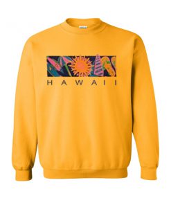 hawaii yellow sweatshirt