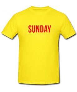 sunday yellow tshirt