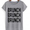brunch font t-shirt