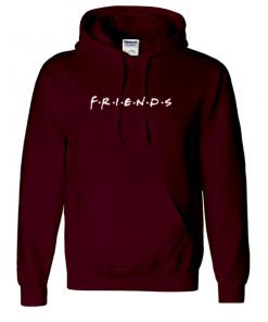 friends maroon hoodie