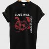 love will tear us apart t-shirt