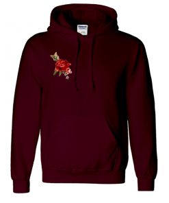 rose maroon hoodie