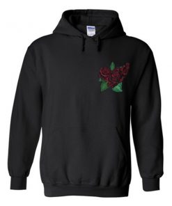 black rose hoodie