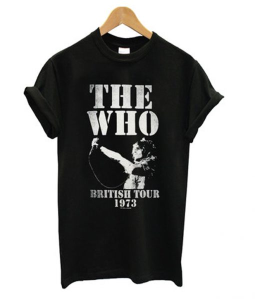 the who british tour 1973 t-shirt