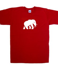 elephant red tshirt