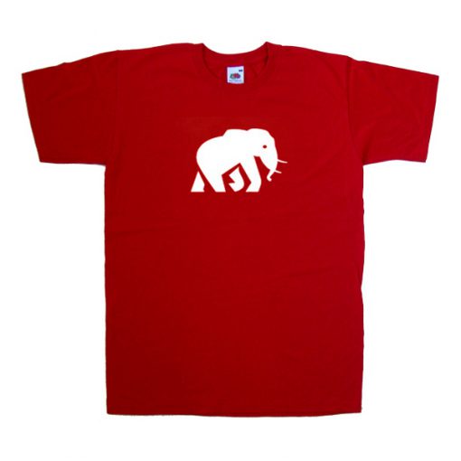 elephant red tshirt
