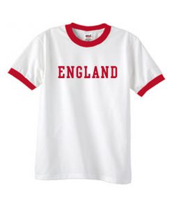 england font ringer tshirt