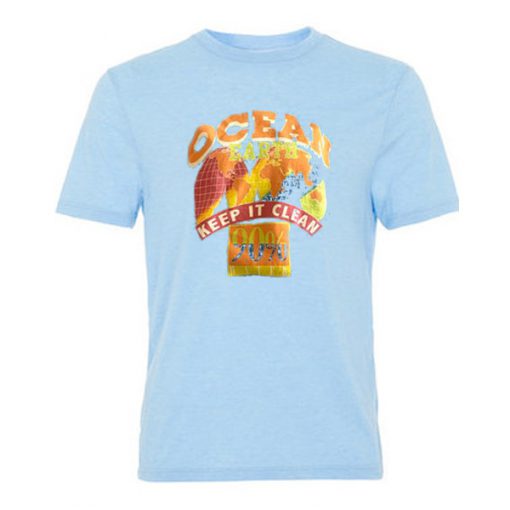 ocean earth keep it clean tshirt