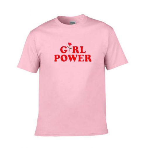 girl power pink tshirt