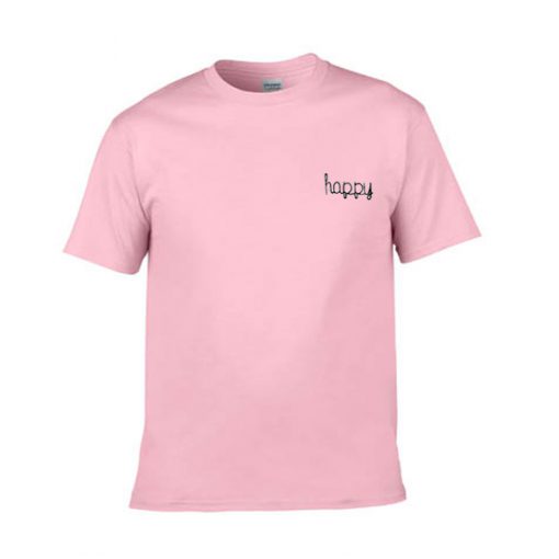 happy pink tshirt