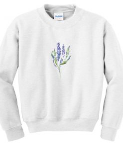 lavender flower sweatshirt