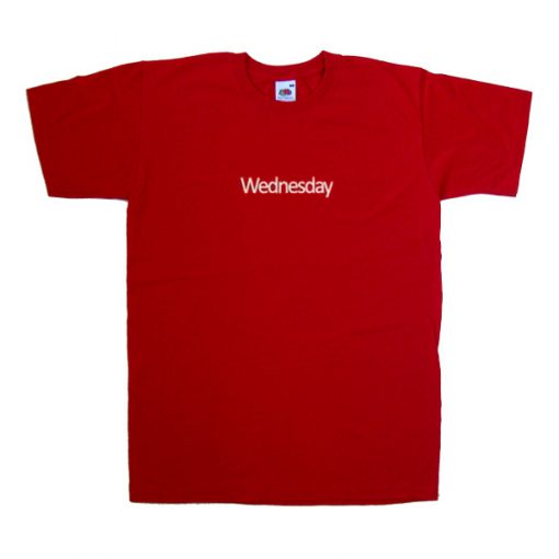 wednesday red tshirt