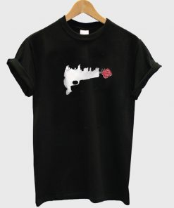 gun flower t-shirt