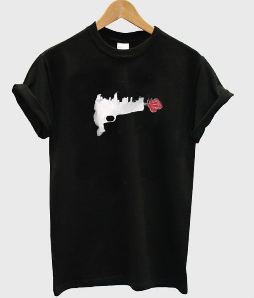 gun flower t-shirt