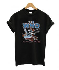 the who live in concert 82 t-shirt