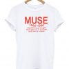 muse 1965 1980 t-shirt