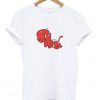 the little devil laying down t-shirt