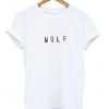 wolf font t-shirt
