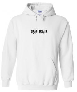 new york font hoodie