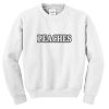 peaches font sweatshirt