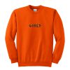 girls font sweatshirt