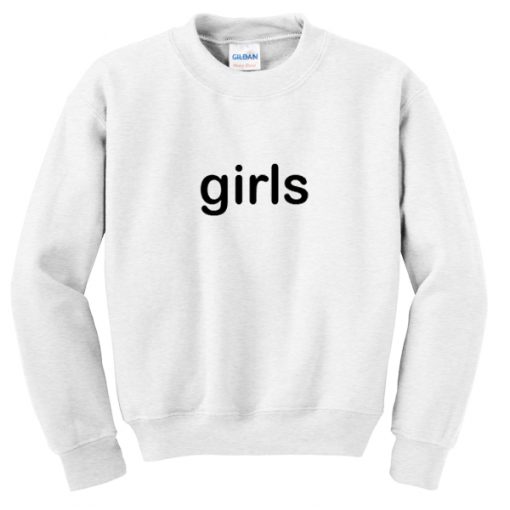 girls font sweatshirt