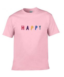 happy font rainbow tshirt